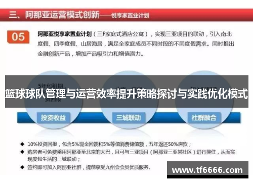 篮球球队管理与运营效率提升策略探讨与实践优化模式