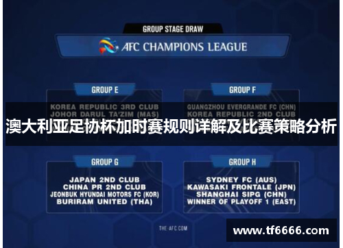 澳大利亚足协杯加时赛规则详解及比赛策略分析